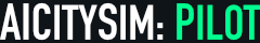 AICitySim Pilot decision intelligence simulations landing page